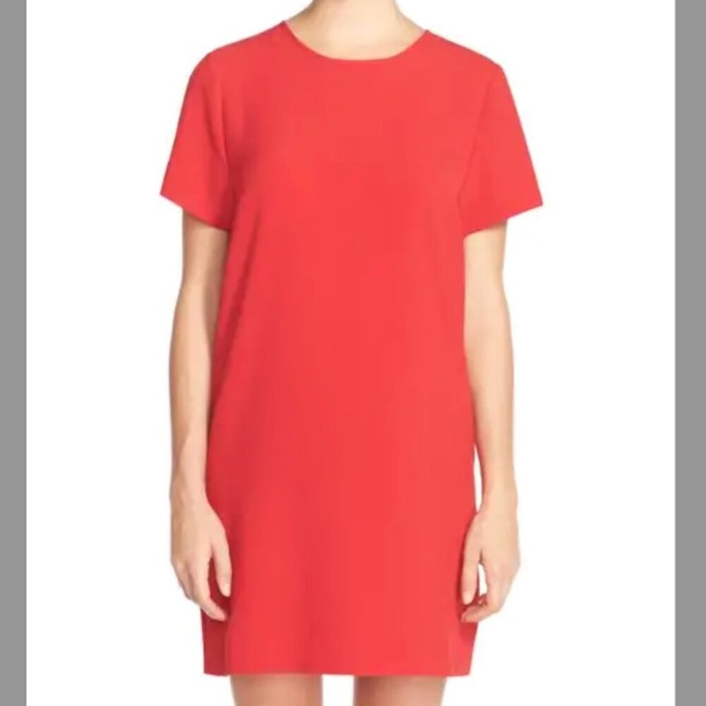 NWT Felicity & Coco Devery Crepe Shift Dress – Red (XS)